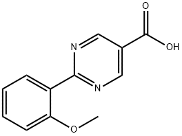 2-(2-methoxyphenyl)-5-pyrimidinecarboxylic acid Struktur
