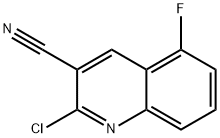 2-氯-5-氟喹啉-3-腈, 1070892-77-1, 结构式