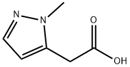 2-(1-methyl-1H-pyrazol-5-yl)acetic acid Struktur