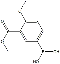 4-甲氧基-3-(甲氧基羰基)苯基硼酸, 1071958-96-7, 结构式