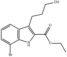 1073067-97-6 7-ブロモ-3-(3-ヒドロキシプロピル)-1H-インドール-2-カルボン酸エチル