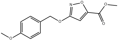 Methyl 3-((4-methoxybenzyl)oxy)isoxazole-5-carboxylate Structure