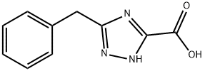 5-benzyl-4H-1,2,4-triazole-3-carboxylic acid 化学構造式