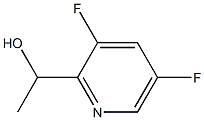 1-(3,5-DIFLUOROPYRIDIN-2-YL)ETHAN-1-OL, 1075756-92-1, 结构式
