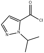 1-isopropyl-1H-pyrazole-5-carbonyl chloride Structure