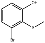 3-bromo-2-(methylthio)phenol Structure