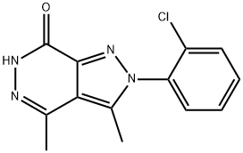 2-(2-chlorophenyl)-3,4-dimethyl-2,6-dihydro-7H-pyrazolo[3,4-d]pyridazin-7-one 结构式