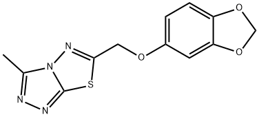 1081134-21-5 1,3-benzodioxol-5-yl (3-methyl[1,2,4]triazolo[3,4-b][1,3,4]thiadiazol-6-yl)methyl ether