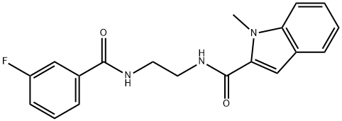 1081148-23-3 N-(2-{[(3-fluorophenyl)carbonyl]amino}ethyl)-1-methyl-1H-indole-2-carboxamide