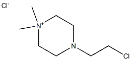 4-(2-Chloroethyl)-1,1-dimethylpiperazin-1-ium chloride Structure