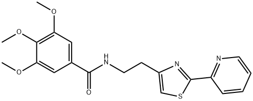 1081315-67-4 3,4,5-trimethoxy-N-{2-[2-(pyridin-2-yl)-1,3-thiazol-4-yl]ethyl}benzamide