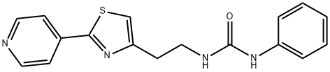 1-phenyl-3-{2-[2-(pyridin-4-yl)-1,3-thiazol-4-yl]ethyl}urea Struktur