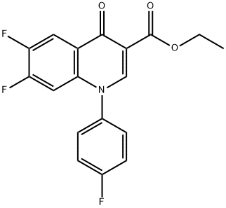 1-(p-fluorophenyl)-6,7-difluoro-1,4-dihydro-4-oxo-quinoline-3-carboxylic acid ethyl ester