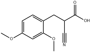 2-Cyano-3-(2,4-dimethoxyphenyl)propionic Acid Struktur