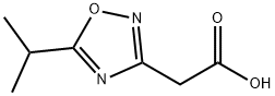 2-[5-(Propan-2-Yl)-1,2,4-Oxadiazol-3-Yl]Acetic Acid Struktur