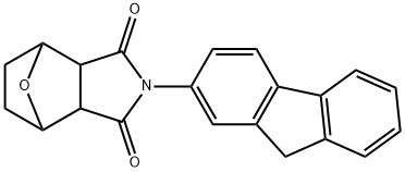 2-(9H-fluoren-2-yl)hexahydro-1H-4,7-epoxyisoindole-1,3(2H)-dione Structure