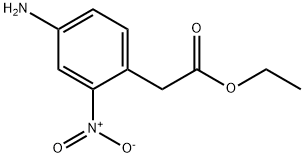 ethyl 2-(4-amino-2-nitrophenyl)acetate 化学構造式