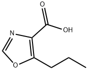 5-丙基噁唑-4-羧酸 结构式