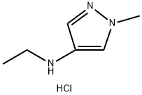 N-乙基-1-甲基-1H-吡唑-4-胺盐酸盐,1084341-55-8,结构式