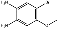 4-BROMO-5-METHOXYBENZENE-1,2-DIAMINE, 108447-01-4, 结构式