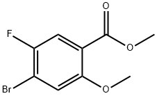 methyl 4-bromo-5-fluoro-2-methoxybenzoate Struktur