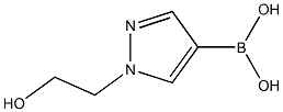 B-[1-(2-hydroxyethyl)-1H-pyrazol-4-yl]boronic acid Struktur