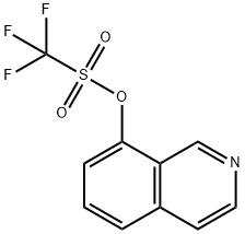 Trifluoro-methanesulfonic acid isoquinolin-8-yl ester 化学構造式