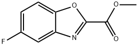 methyl 5-fluorobenzo[d]oxazole-2-carboxylate 化学構造式