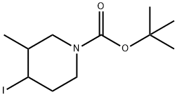 4-Iodo-3-methyl-piperidine-1-carboxylic acid tert-butyl ester Structure