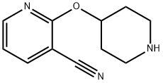 2-(Piperidin-4-yloxy)nicotinonitrile 化学構造式