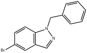 5-Bromo-1-(phenylmethyl)-1H-indazole Struktur
