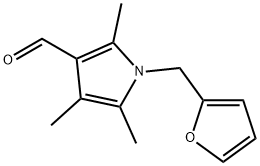 1-(2-呋喃甲基)-2,4,5-三甲基-1H-吡咯-3-甲醛 结构式