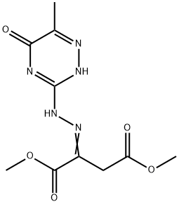 dimethyl (2Z)-2-[2-(5-hydroxy-6-methyl-1,2,4-triazin-3-yl)hydrazinylidene]butanedioate Structure