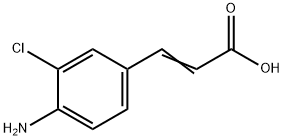 3-(4-Amino-3-chlorophenyl)acrylic acid Struktur