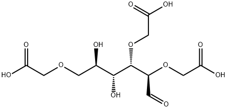 2,3,6-Tris-O-(carboxymethyl)-D-glucose Structure