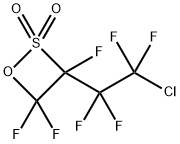 1-(2-Chlorotetrafluoroethyl)trifluoroethanesultone 结构式