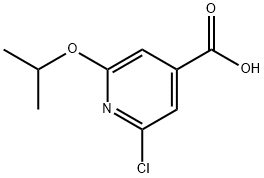 2-Chloro-6-(1-methylethoxy)-isonicotinic acid 化学構造式
