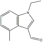 1-ETHYL-4-METHYL-1H-INDOLE-3-CARBALDEHYDE Structure