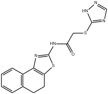 N-(4,5-dihydronaphtho[1,2-d][1,3]thiazol-2-yl)-2-(4H-1,2,4-triazol-3-ylsulfanyl)acetamide,1091526-06-5,结构式