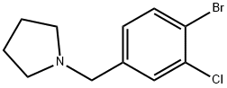 1-[(4-Bromo-3-chlorophenyl)methyl]-pyrrolidine Structure