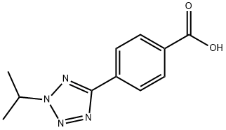 4-(2-isopropyl-2H-tetrazol-5-yl)benzoic acid Structure