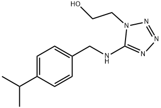 2-(5-{[4-(propan-2-yl)benzyl]amino}-1H-tetrazol-1-yl)ethanol Struktur
