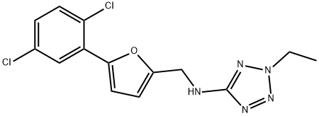 N-{[5-(2,5-dichlorophenyl)-2-furyl]methyl}-N-(2-ethyl-2H-tetraazol-5-yl)amine|