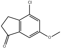 4-Chloro-6-methoxy-indan-1-one Struktur