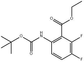 6-((叔丁氧基羰基)氨基)-2,3-二氟苯甲酸乙酯,1092513-08-0,结构式