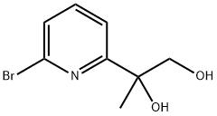 2-(6-bromopyridin-2-yl)propane-1,2-diol Struktur