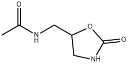 N-[(2-oxo-5-oxazolidinyl)methyl]acetamide Struktur