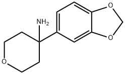 4-(1,3-Benzodioxol-5-yl)tetrahydropyran-4-amine Structure