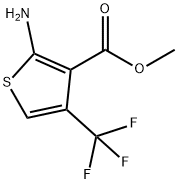2-Amino-4-trifluoromethyl-thiophene-3-carboxylic acid methyl ester Struktur