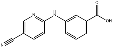 3-(5-cyanopyridin-2-ylamino)benzoic acid Struktur